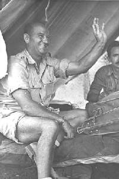 US Col. Mickey Marcus in 1948, the first modern Israeli general (Aluf)