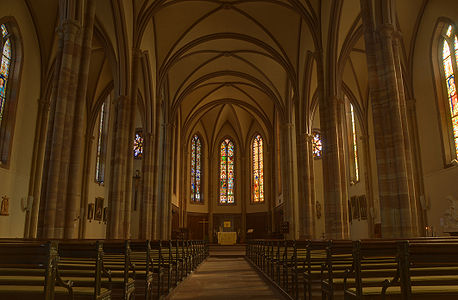 Schirmeck church, France.