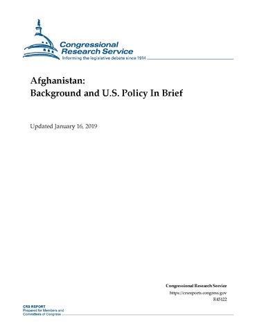 congressional research service reports afghanistan
