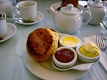 A modern cream tea, served in Brighton.