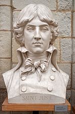 Bust of Louis Antoine de Saint-Just by french sculptor David d'Angers (1848).