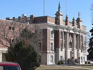 Dawson County Courthouse, gelistet im NRHP Nr. 89002236