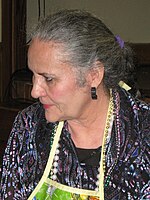 Denise Chavez a novelist and playwright whose works often focus on the experiences of Mexican-American women. Denise Chavez Mesilla 2010.jpg