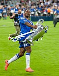 Didier Drogba med pokalen