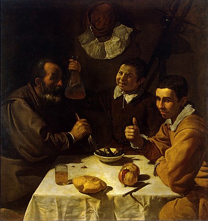 Spanish Baroque: The Lunch by Diego Velázquez (1617)