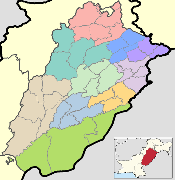 File:Districts of Punjab, Pakistan.png