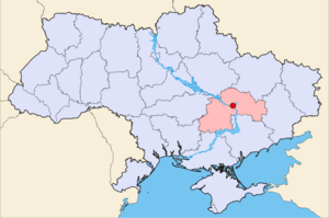 جایگاه در نقشهٔ اوکراین