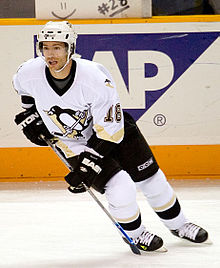 Moore with the Pittsburgh Penguins during the 2006-07 season. DominicMoore.jpg