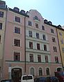 Dreimühlenstraße 15; Mietshaus, deutsche Renaissance, mit Blendmaßwerk, 1901–02 von Konrad Boehm. This is a picture of the Bavarian Baudenkmal (cultural heritage monument) with the ID D-1-62-000-1371 (Wikidata)