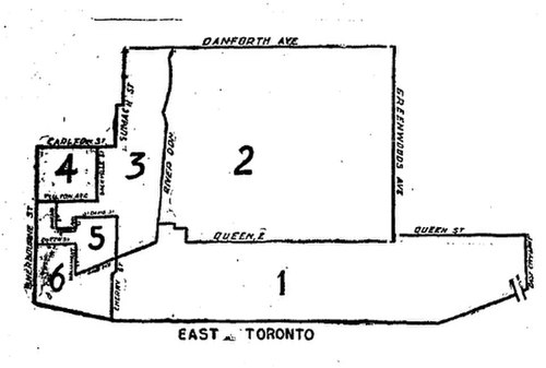 Toronto East riding, created in 1894