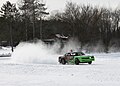 Ice racing on the Embarrass River in northern Tilleda