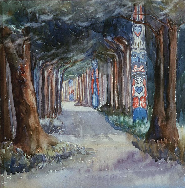 File:Emily Carr - Totem Walk at Sitka, 1907.jpg