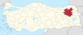 Localisation de Erzurum