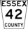 Essex County Road 42 marker