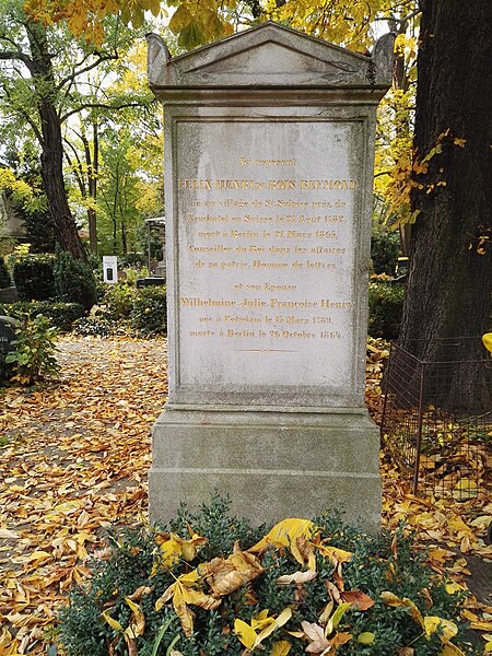 File:Félix Henri du Bois-Reymond - Französischer Friedhof, Berlin.jpg