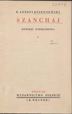 Okładka lub karta tytułowa