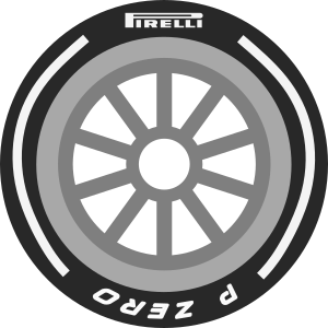 F1 tire Pirelli PZero White 18.svg