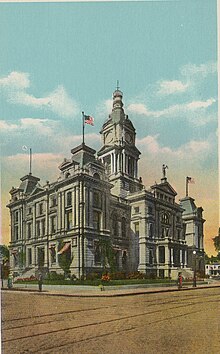 Palacio de justicia, Council Bluffs, Iowa 1915