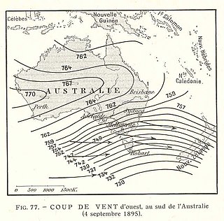 <span class="mw-page-title-main">Roaring Forties</span> Strong westerly winds found in the Southern Hemisphere