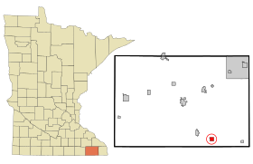Fillmore County Minnesota Incorporated and Unincorporated areas Canton Highlighted.svg