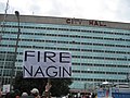 Protest at City Hall, 11 January 2007