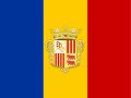 Вариант на знамето на Андора използван между 1939 и 1949 г.