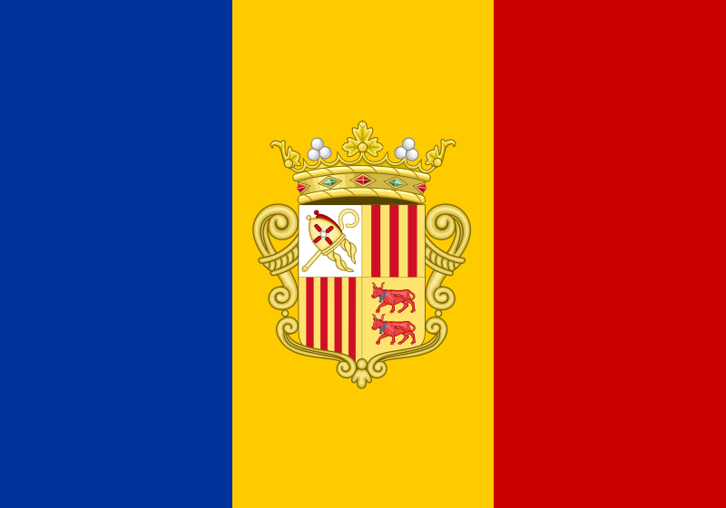 Fájl:Flag of Andorra (1939–1949).svg