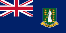 The flag of the British Virgin Islands