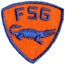 The shoulder patch worn by Guardsmen during World War II. Florida State Guard Shoulder Patch.png