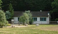 Surviving military housing in Yoyogi Park, 2011 Former U.S.Army house Tokyo.jpg