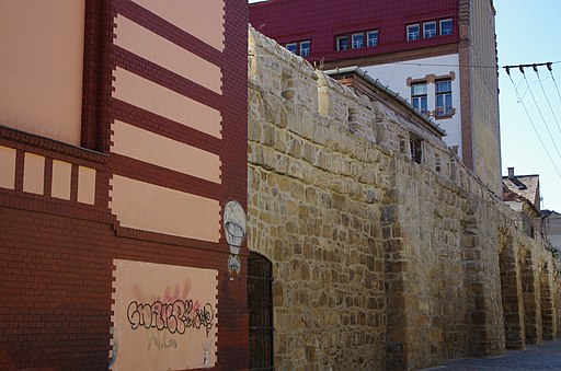 Fragments of Cluj City Walls from Potaissa Street 2012-025