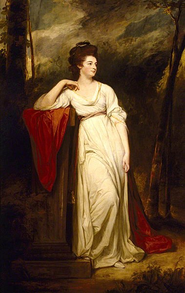 Frances Woodley (1760–1823), Mrs Henry Bankes II, by George Romney 1780-81.