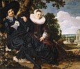 "Marriage Portrait of Isaac Massa and Beatrix van der Laen", Frans Hals
