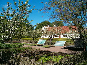 Fredriksdals herrgård, fruktträdgården.