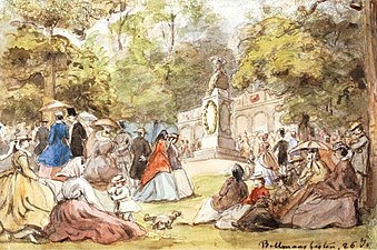 Bellmansfest. Akvarell av Fritz von Dardel