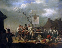 "Peasant war" by Jan Lewicki (1795-1871) Galician slaughter in 1846.PNG