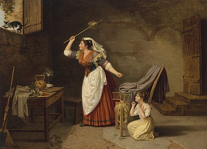 L’Oiseau volé, vers 1790-1800 (Montpellier, musée Fabre).