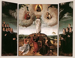 Trasfigurazione di Cristo, Gerard David.