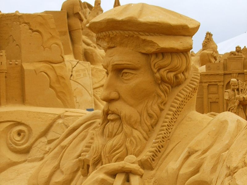 File:Gerardus Mercator sand sculpture.JPG