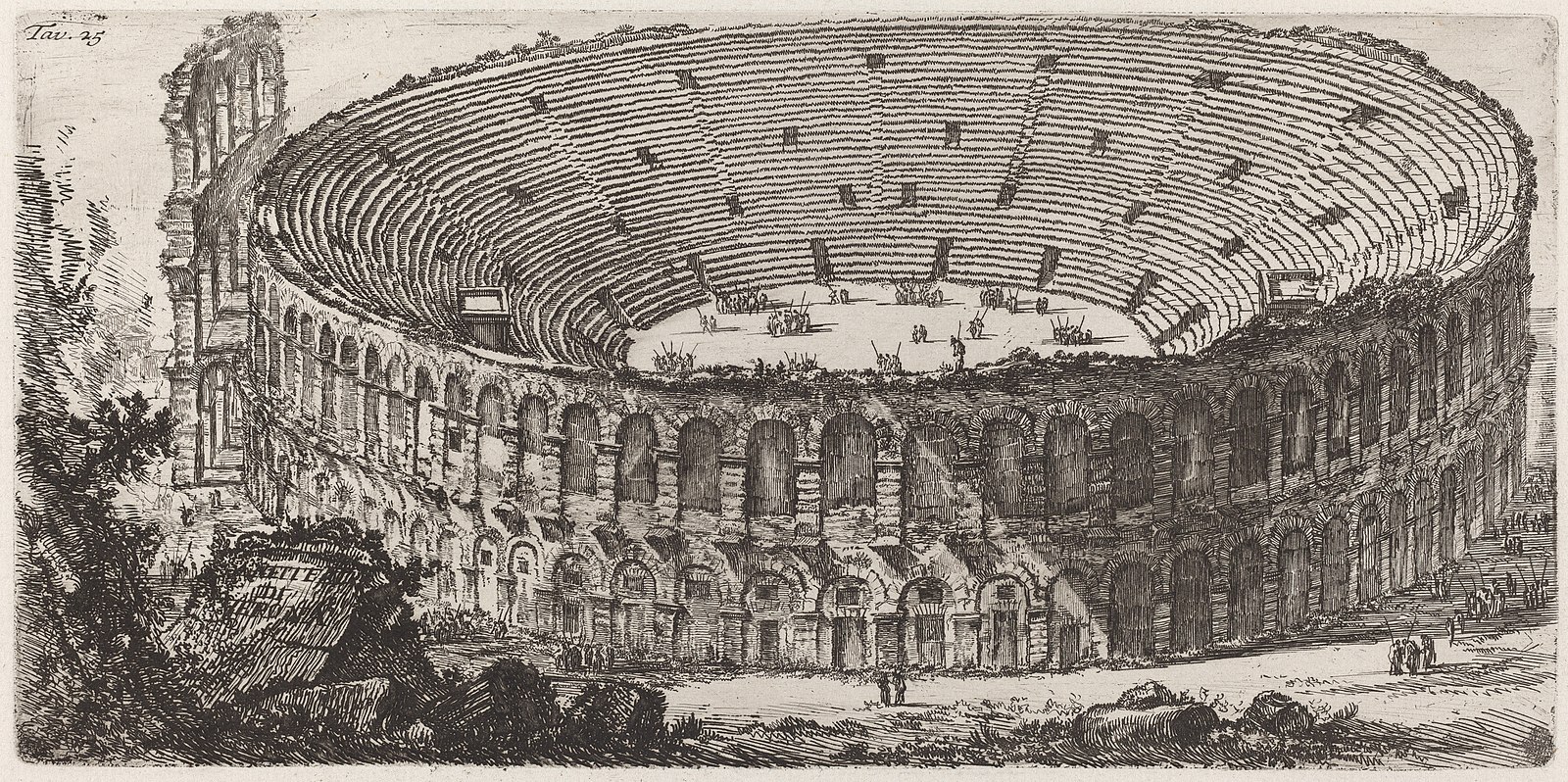 Колизей в Риме. Гравюра Джованни Баттисты Пиранези.
