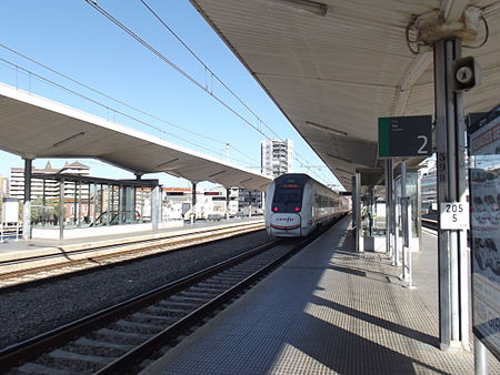 Girona station platform