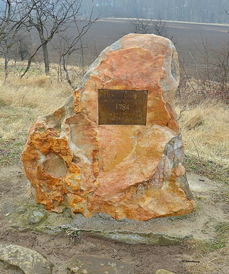 Goethestein bei Weddersleben