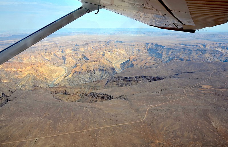 File:Gravel road along Fish River Canyon, Namibia (2017).jpg