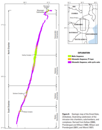 Geologic map and stratigraphic column