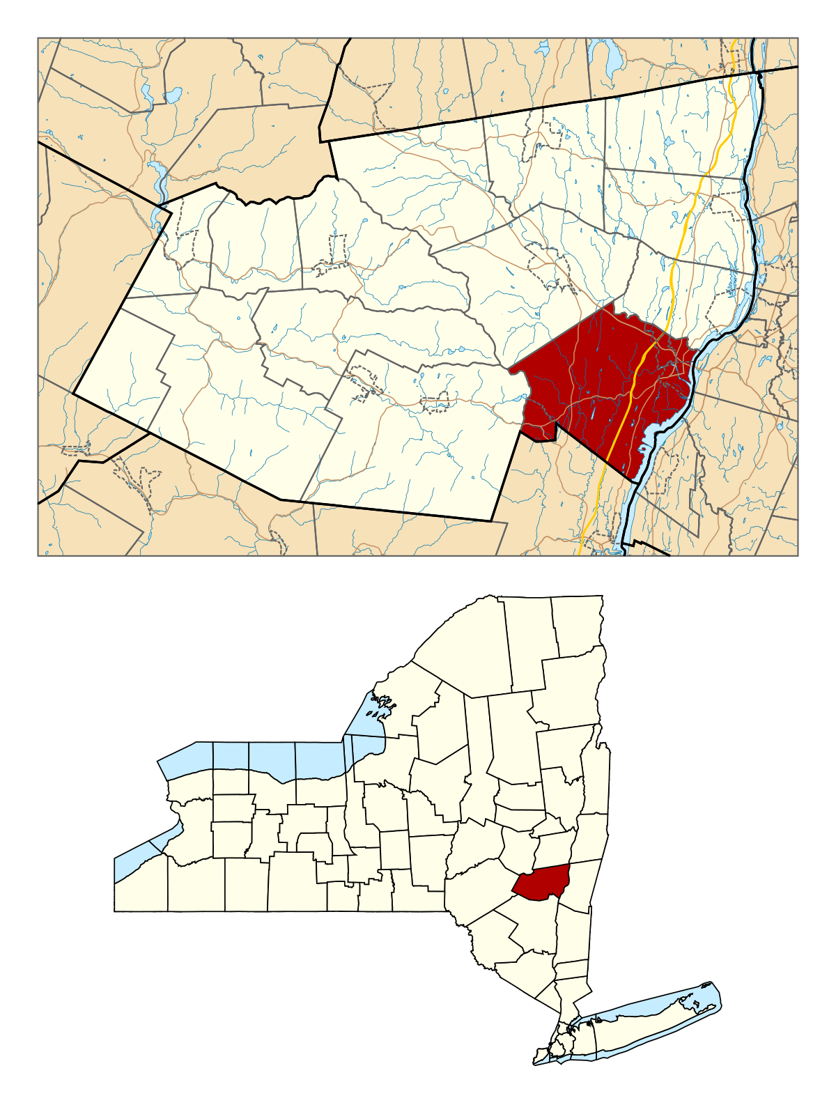 map of the catskills ny Catskill Town New York Wikipedia map of the catskills ny