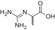 Miniatura per Fitxer:Guanidinopropionic acid.png