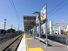 Compton station of the LA Metro HSY- Los Angeles Metro, Compton, Platform View.jpg