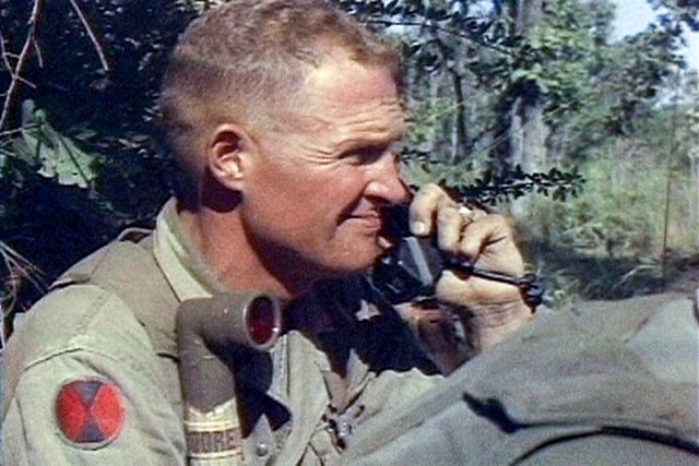 LTC Hal Moore during the Battle of Ia Drang in November 1965.