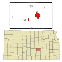 Location of Newton, Kansas