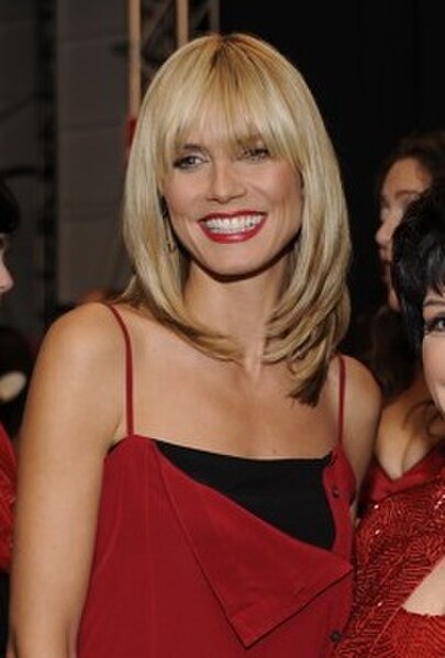 Klum at The Heart Truth Fashion Show in February 2008